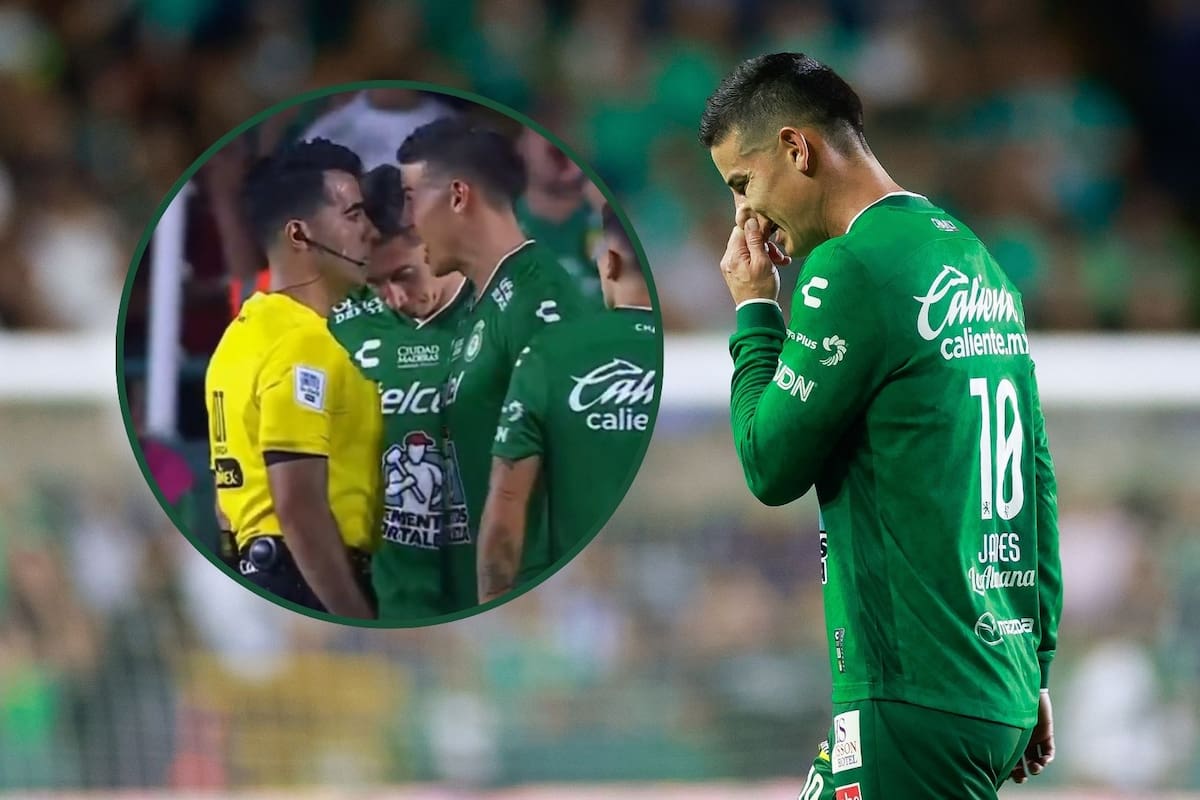 Video: James Rodríguez reclamó y se fue expulsado en derrota de León