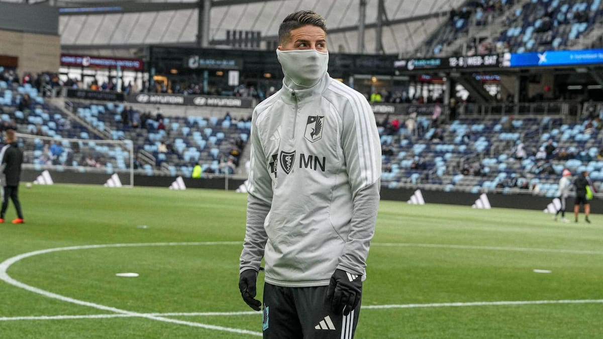 James Rodríguez no debutó todavía con Minnesota en la MLS. //Foto tomada de redes sociales: @MNUFC