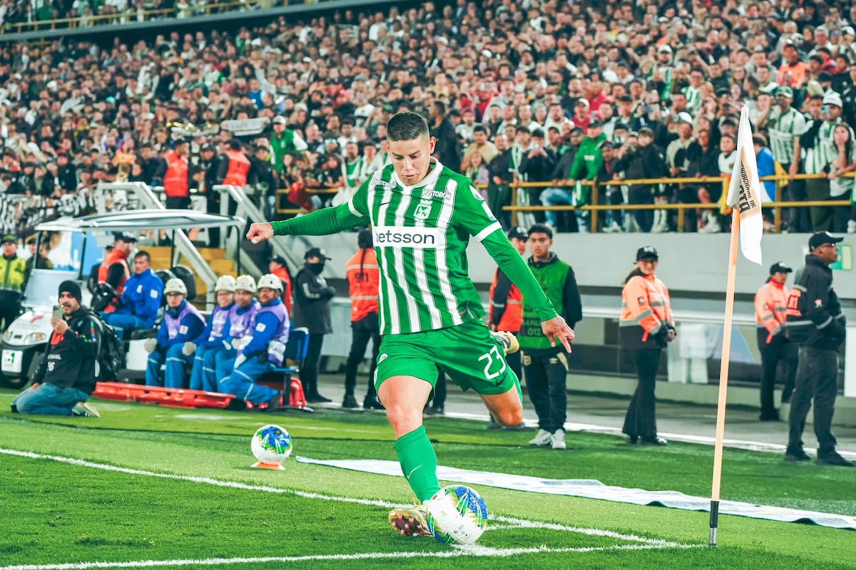 Los números de James Rodríguez en su debut con Atlético Nacional
