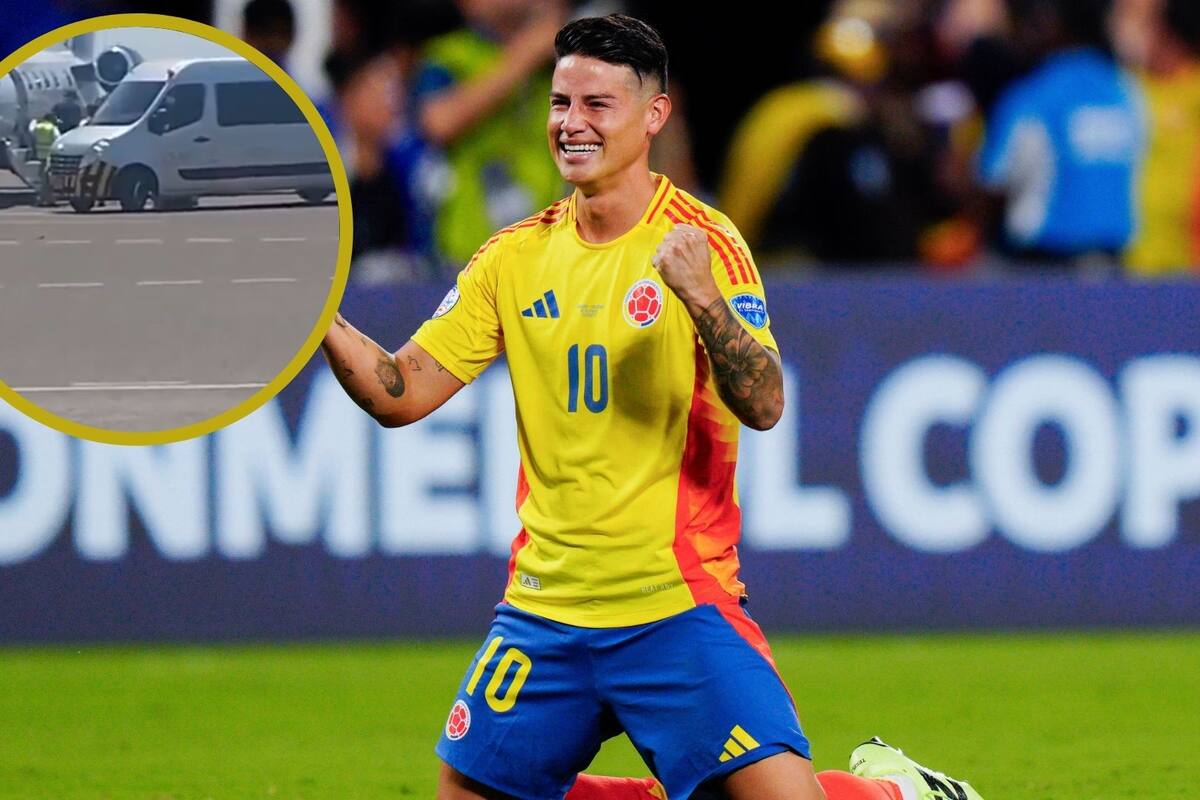 ¿Al Junior? James Rodríguez fue grabado llegando a Barranquilla