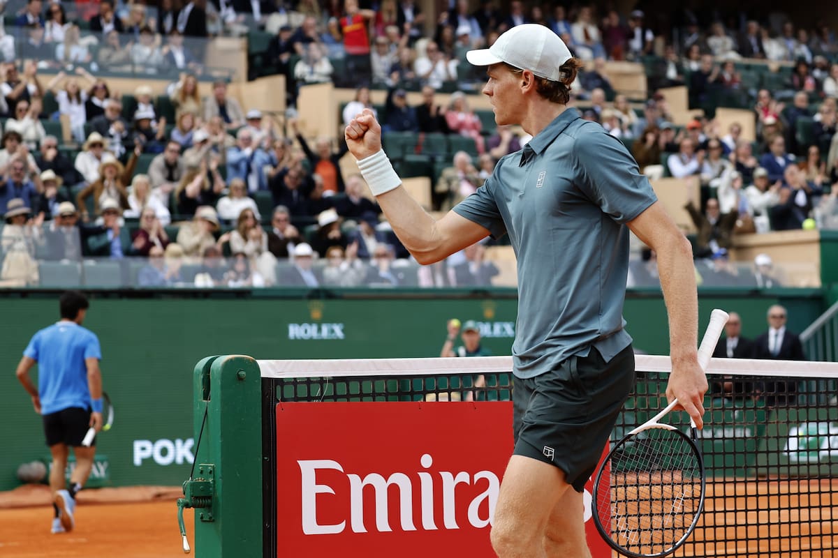 Ranking ATP: Jannik Sinner se aleja de Carlos Alcaraz en la cima