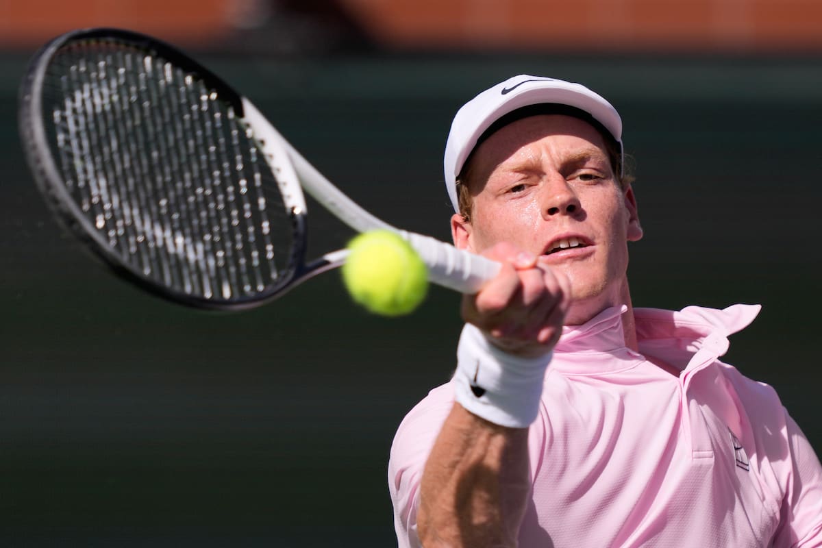 Jannik Sinner alzó un nuevo título en su carrera. //Foto, AP: Mark J. Terrill