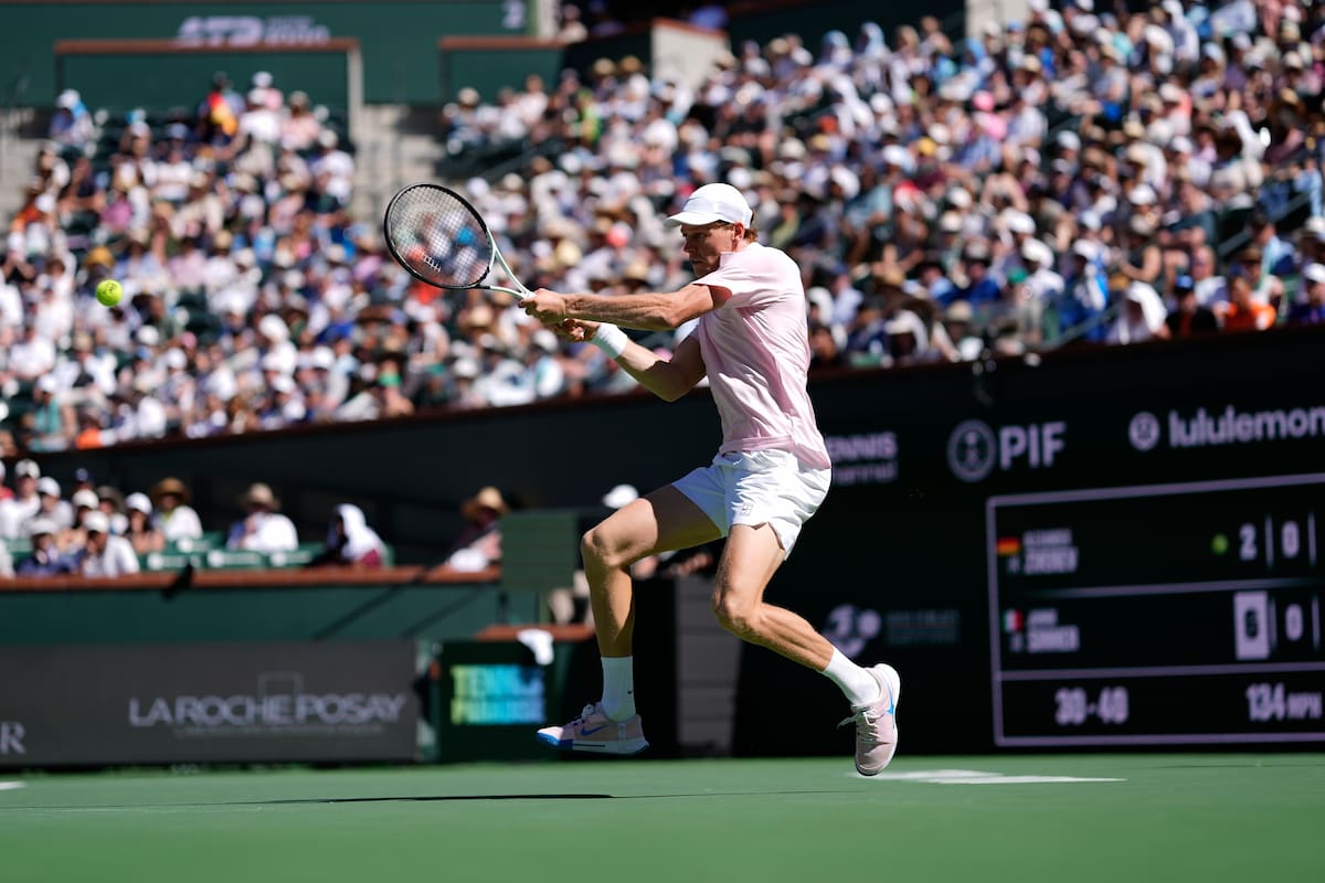 Jannik Sinner es uno de los favoritos para hacerse con el campeonato de Indian Wells. //Foto, AP: Mark J. Terrill