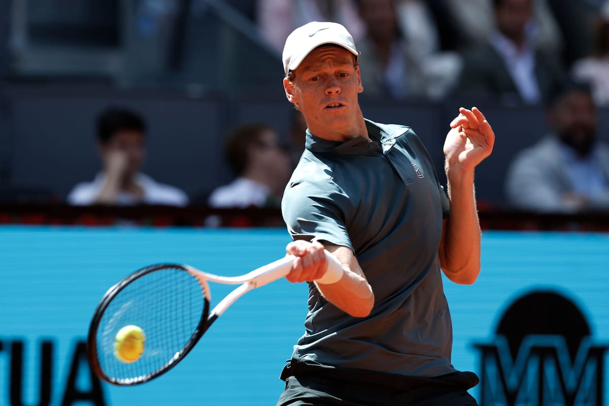 Jannik Sinner es el candidato para hacerse con el título del Masters 1.000 de Madrid. //Foto, EFE: Chema Moya