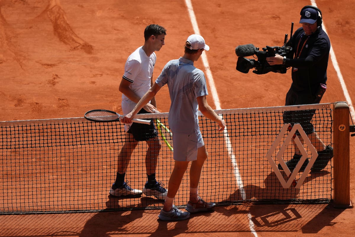 Juan Manuel Cerúndolo cortó la racha de de Jannik Sinner en el 2026. //Foto, AP: Aurelien Morissard