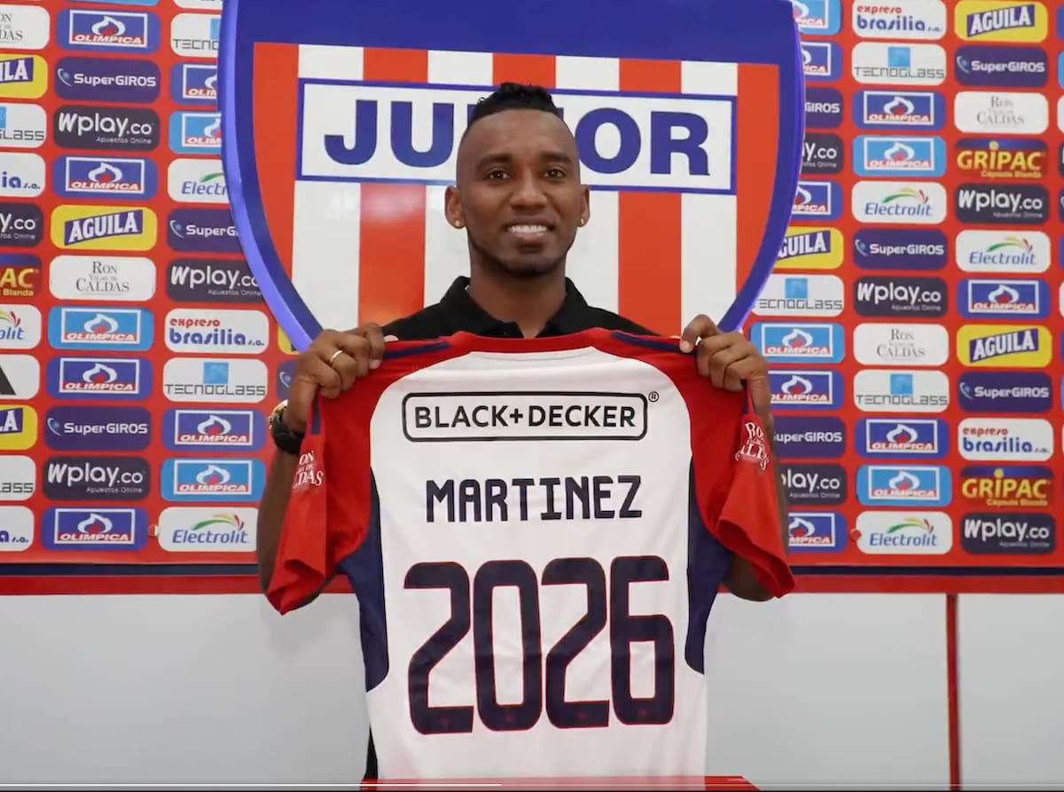 Jefersson Martínez, renovó contrato con Junior.//Cortesía.