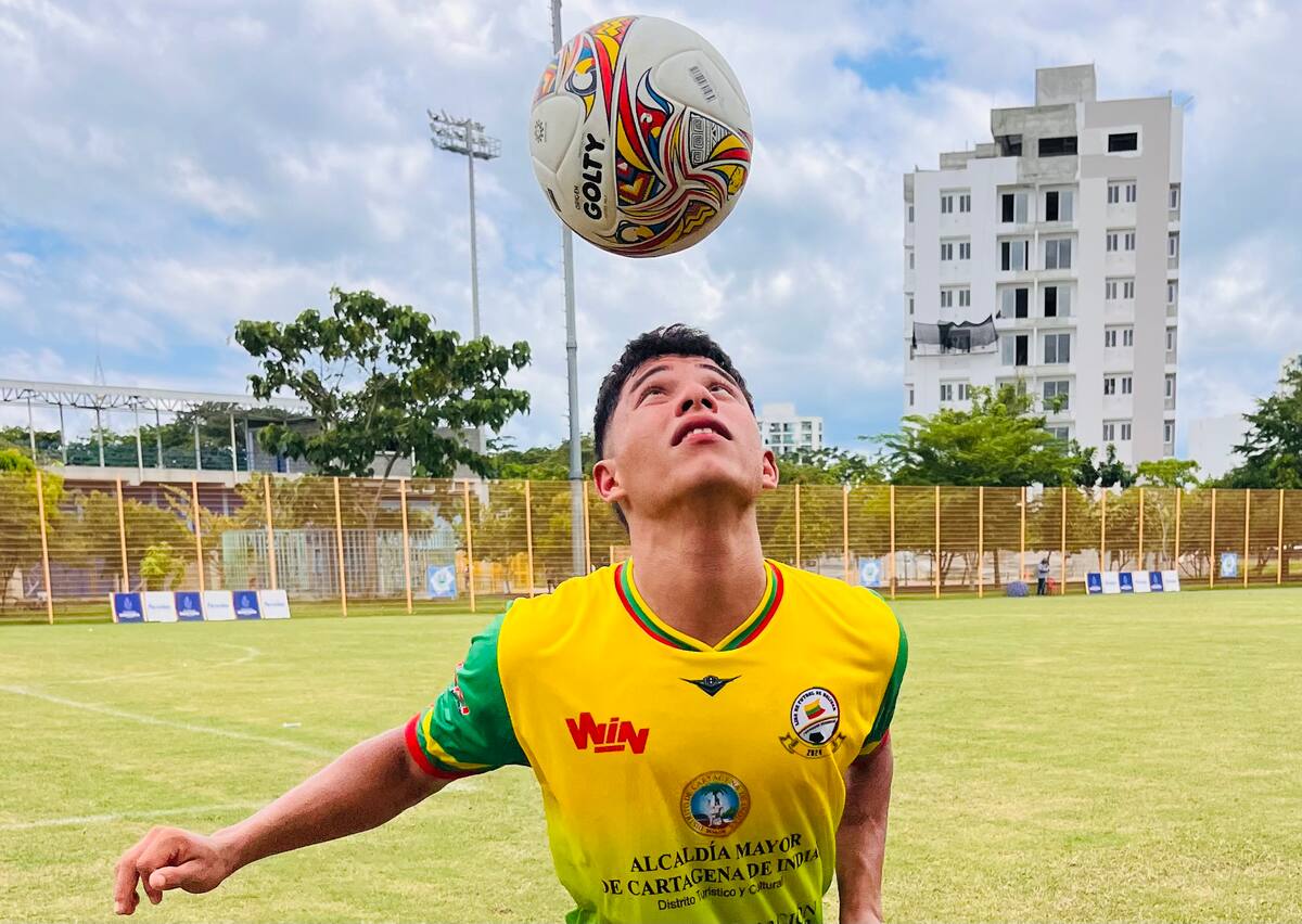 Jefferson Martínez, goleador de Bolívar. //Cortesía