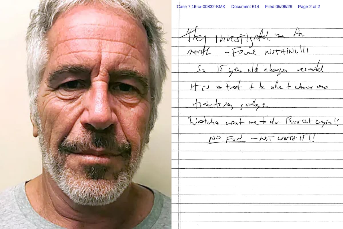 Publican supuesta nota suicida de Jeffrey Epstein: ¿qué dice?