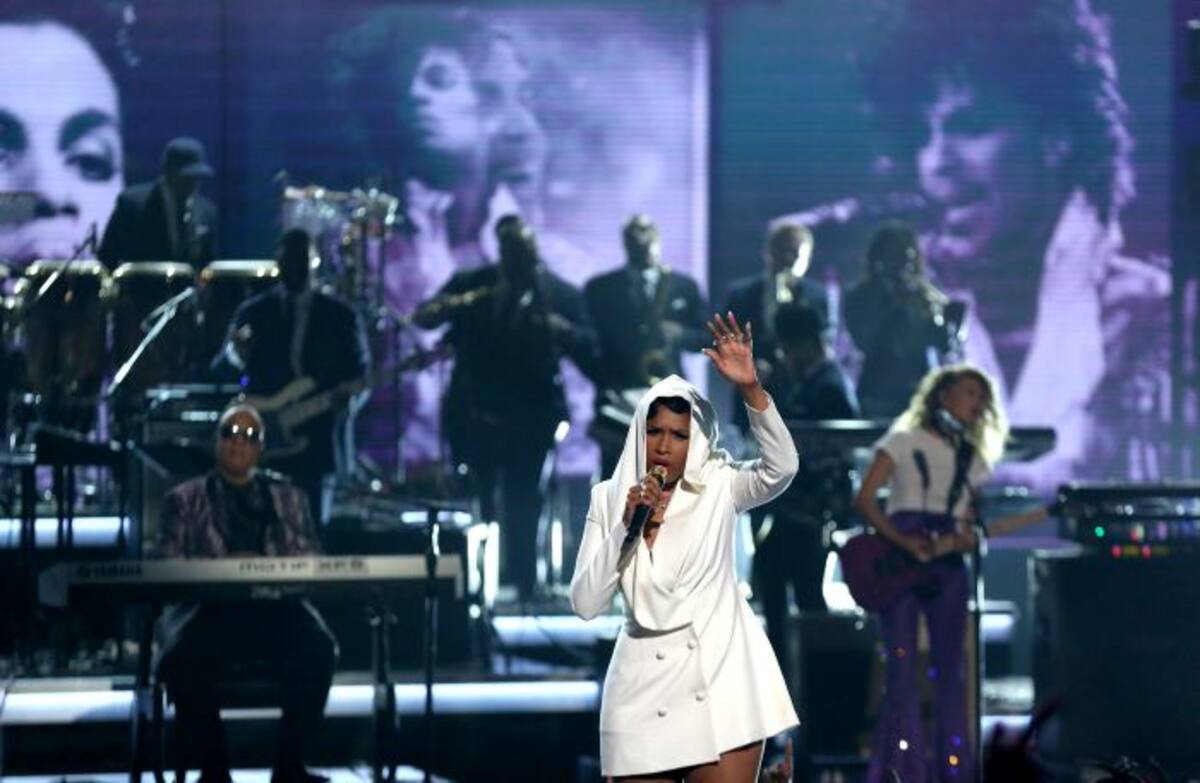 Jennifer Hudson en homenaje a Prince. AP Matt Sayles