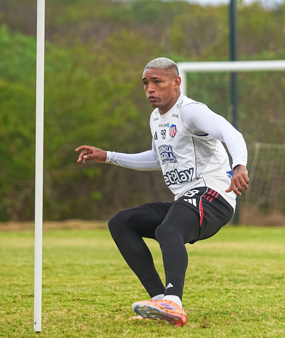 Jermein Peña, jugador de Junior de Barranquilla.//Cortesía @JuniorClubSA.