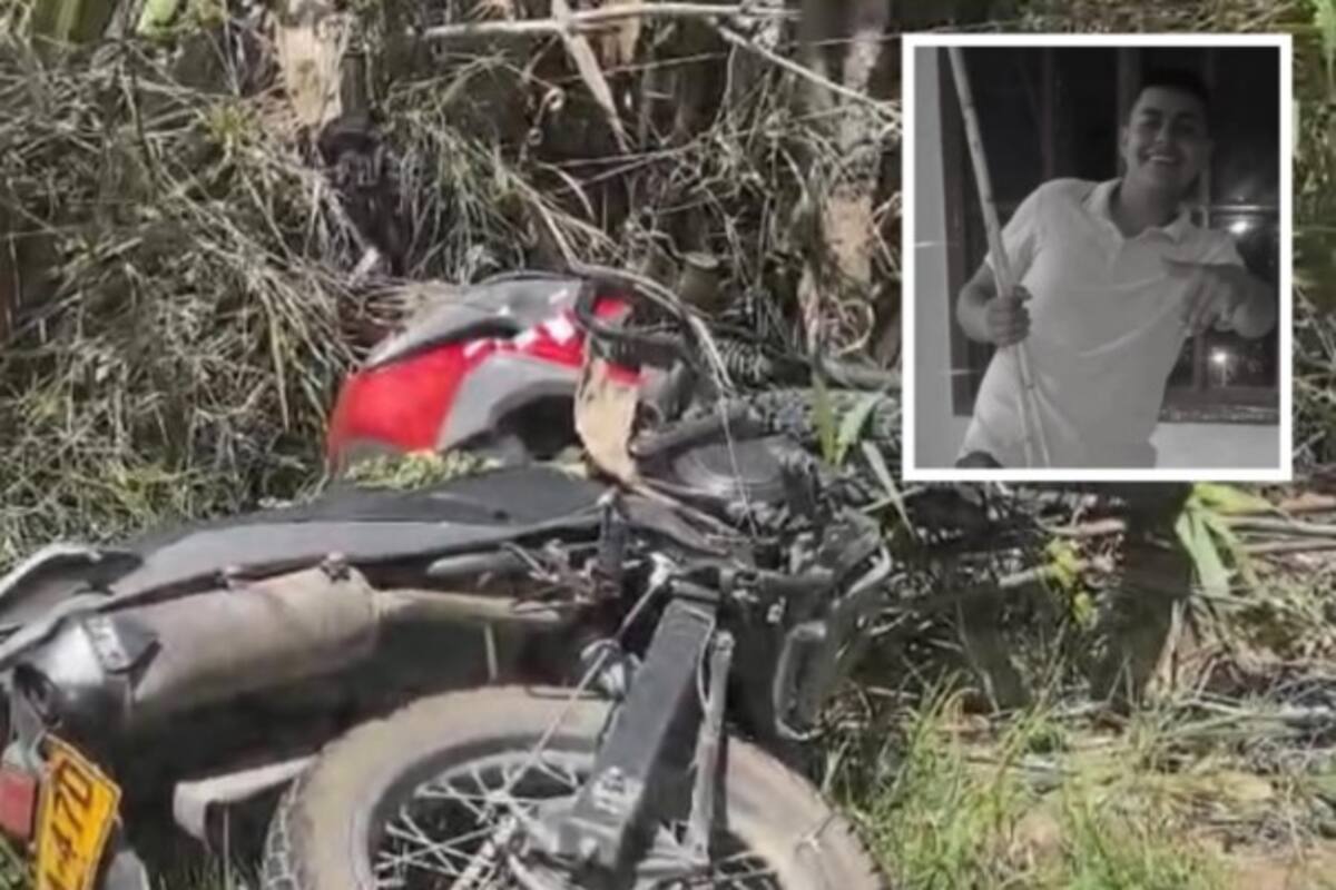 Jesús Solano, el motociclista de 21 años que murió al chocar con árbol