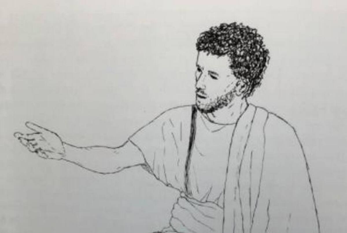 Dibujo de cómo podía lucir Jesús, imagen del libro de Taylor, tomada de Religion News Service.
