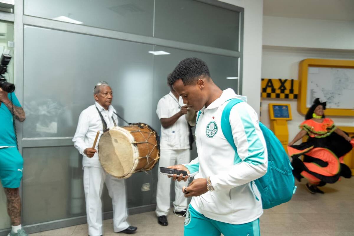 Jhon Arias, colombiano de Palmeiras. // LUIS HERRÁN