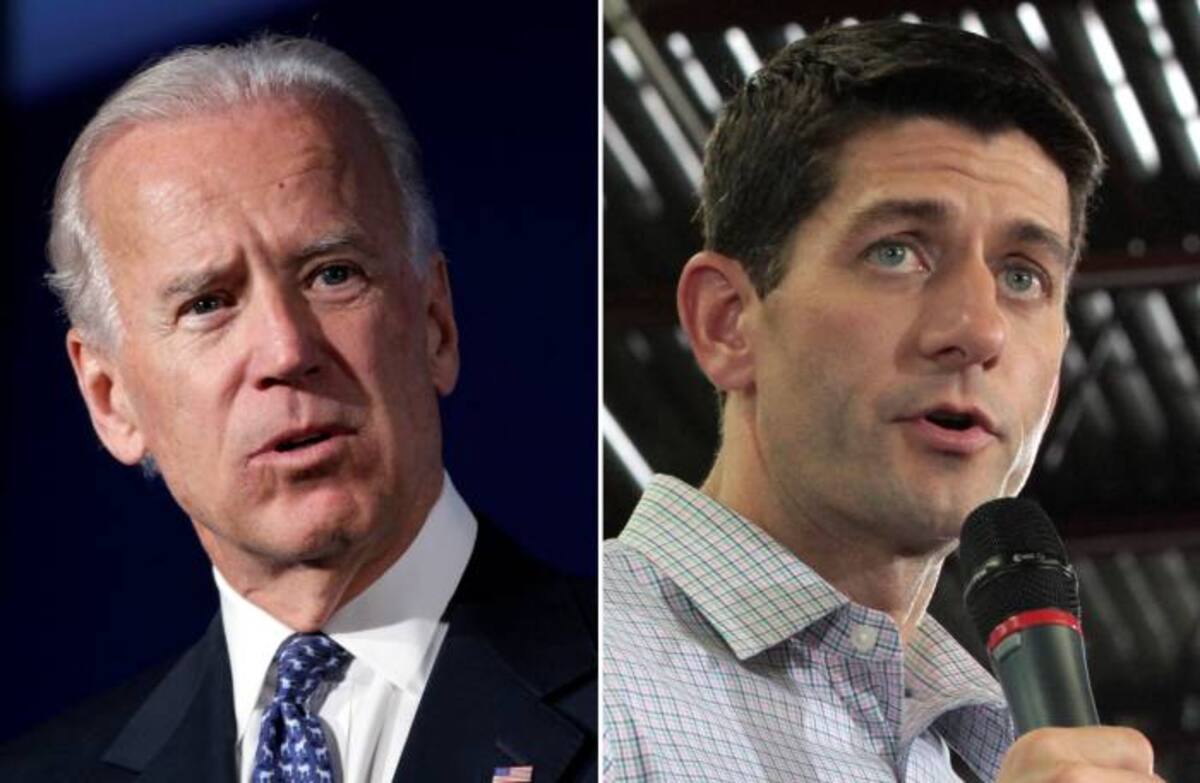 Joe Biden y Paul Ryan AP