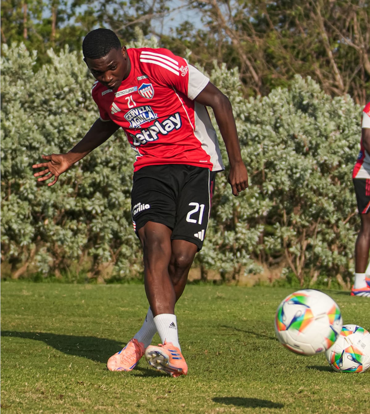 Joel Canchimbo, jugador de Junior de Barranquilla..//Cortesía @JuniorClubSA.