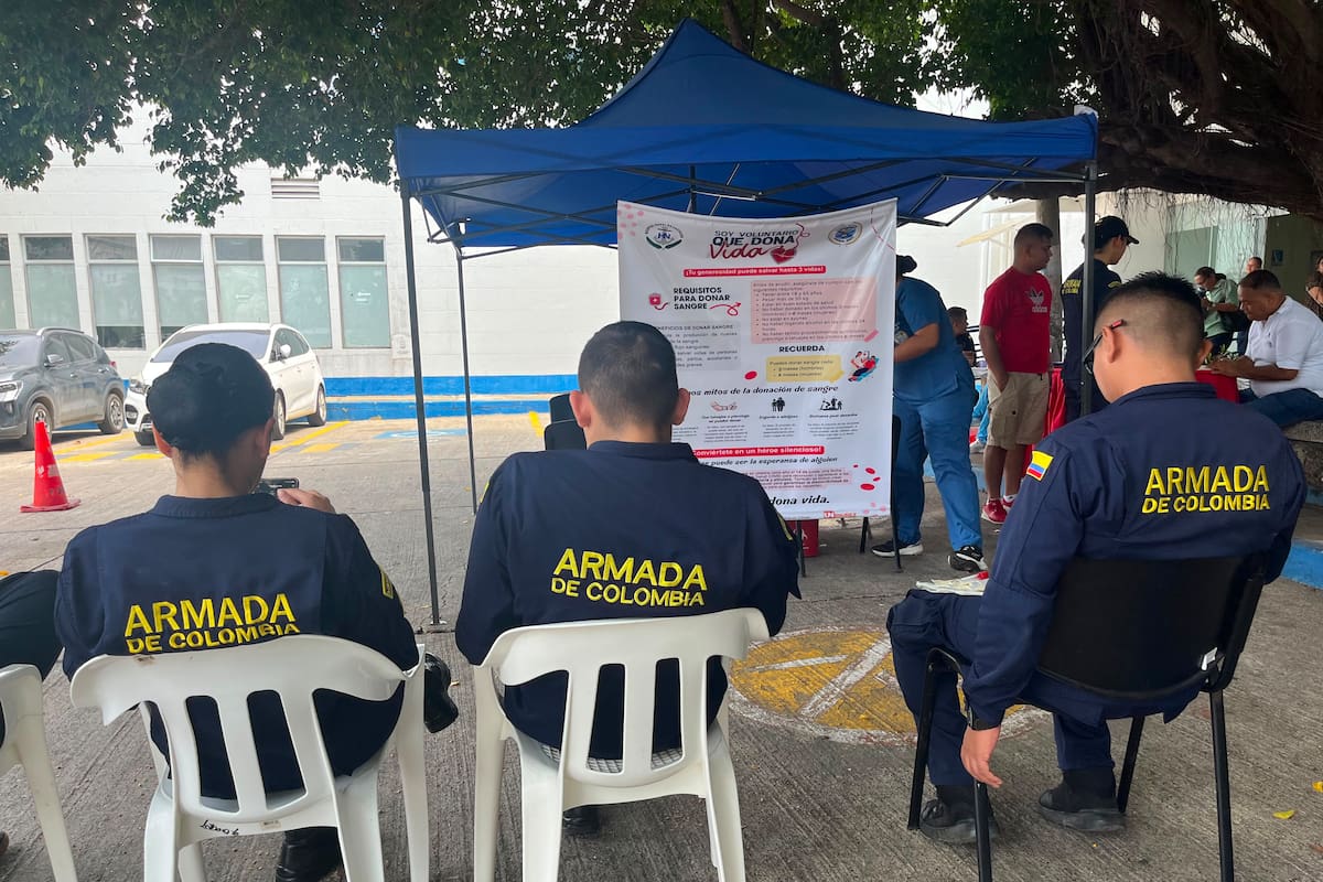 Hospital Naval de Cartagena fortalece los bancos de sangre con jornada de donación