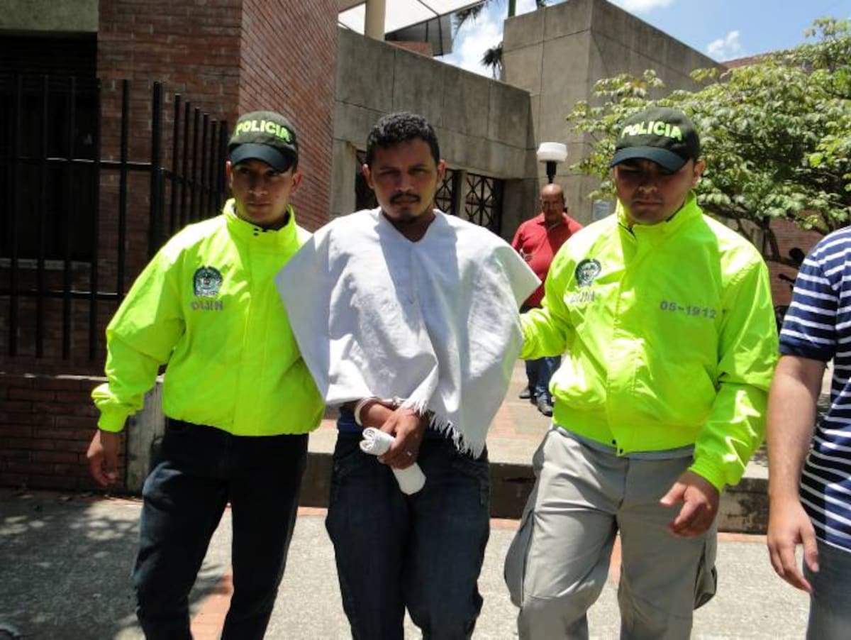 Jorge Aníbal Barreto Gutiérrez, alias Floro, presunto partícipe del secuestro de Nohora Valentina en Fortul, Arauca. COLPRENSA