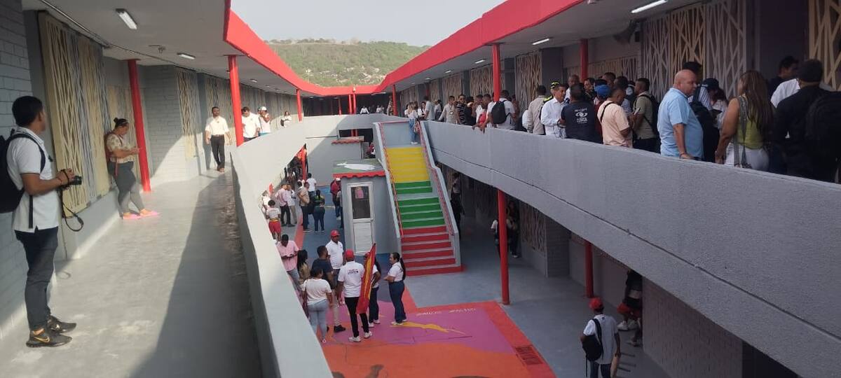 Espacios del recién reinaugurado colegio Jorge Artel de Cartagena. // Foto: Óscar Díaz - El Universal
