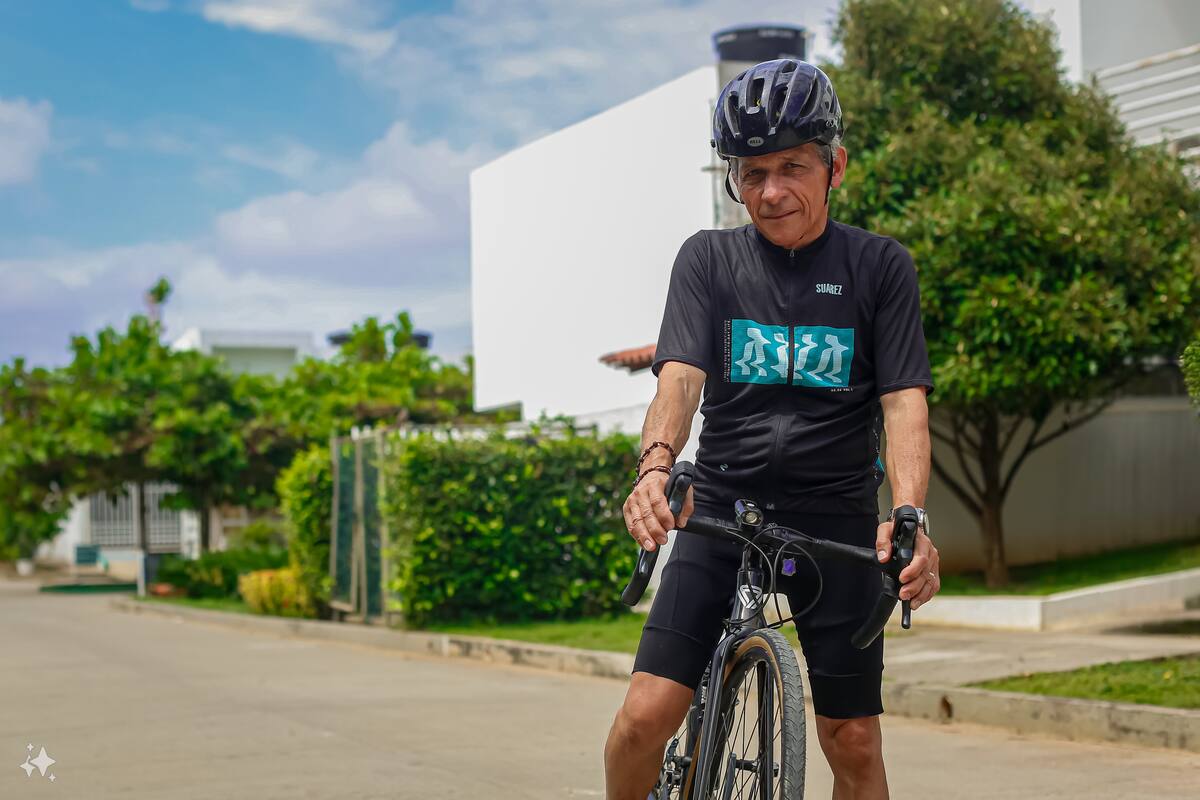 El ciclista más longevo del Reto Movistar y su historia de fortaleza