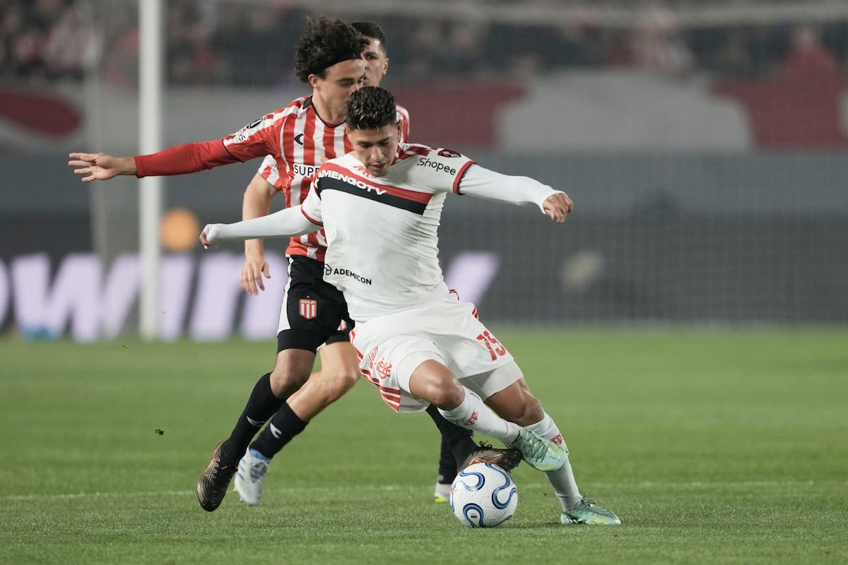 Jorge Carrascal brilló en la ida de las semifinales de la Copa Libertadores ante el Estudiantes de La Plata. //Foto, AP: Natacha Pisarenko