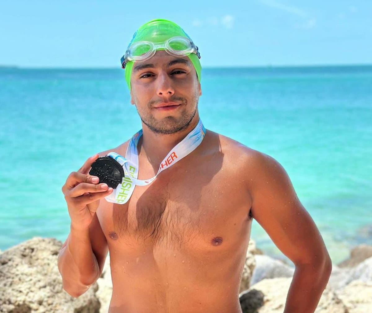 Jorge Iván Del Valle, el nadador colombiano que hace historia por los récords mundiales conseguidos recientemente. // Foto: IG @jorgeivandelvalle.