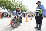 Realizan jornada de seguridad vial en el Corredor de Carga de Cartagena