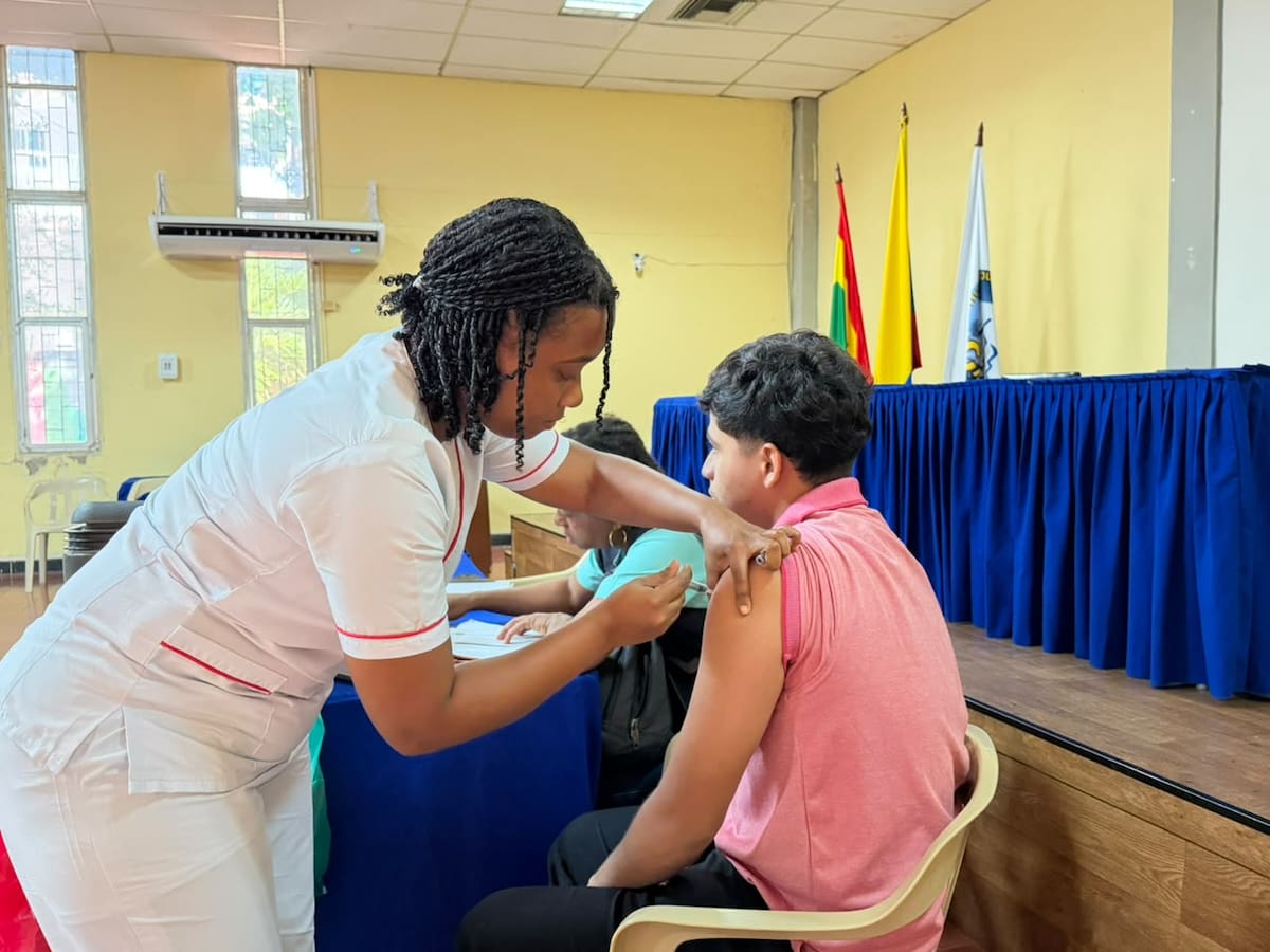 Jornada de vacunación en Cartagena. // Cortesía - Dadis