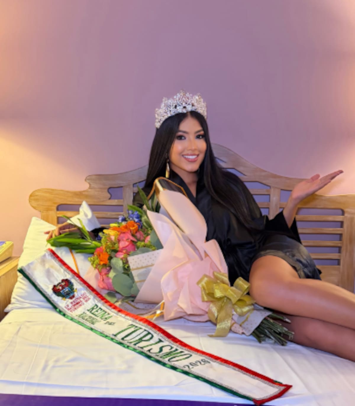 Josabeth Morales, quien representó a Bolívar, es la nueva reina Nacional del Turismo 2026. // Foto: tomada de IG @josabethmoralesd