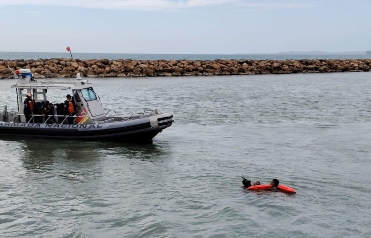 El cuerpo de José David Casanova Cassiani lo hallaron miembros de Guardacostas de la Armada Nacional en la tarde de este miércoles, 29 de abril, en aguas de La Bocana, zona norte de Cartagena. //FOTO CORTESÍA.
