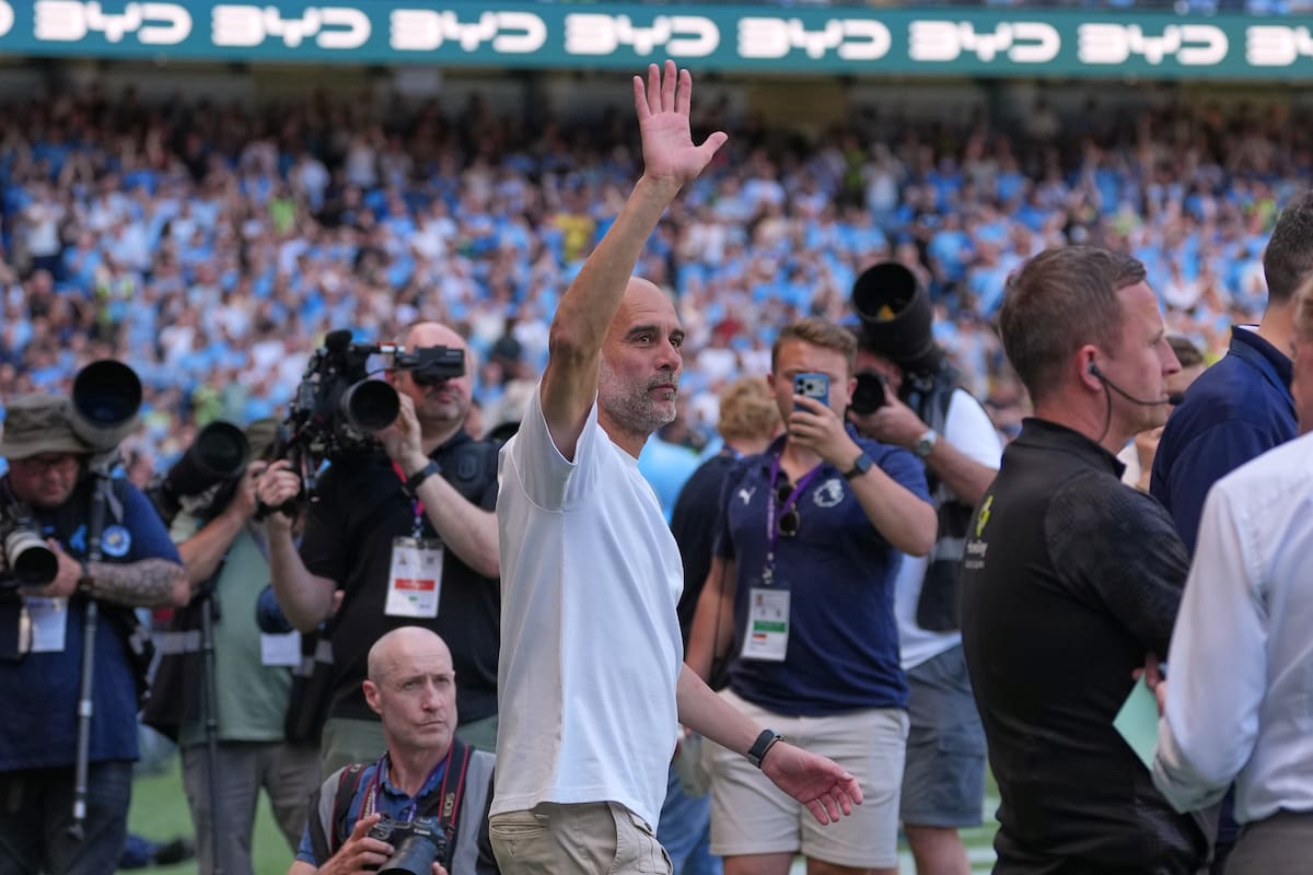 Video: así fue la emotiva despedida de Pep Guardiola del Manchester City