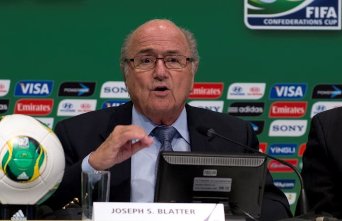 Joseph Blatter, presidente de la FIFA. AFP PABLO PORCIUNCULA