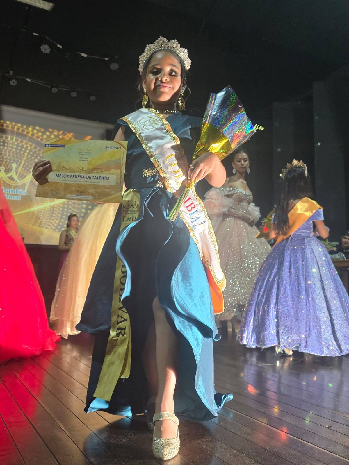Jovanna Villamizar lleva a Bolívar el título ‘Colombia Models International Little’. //Foto: Cortesía.