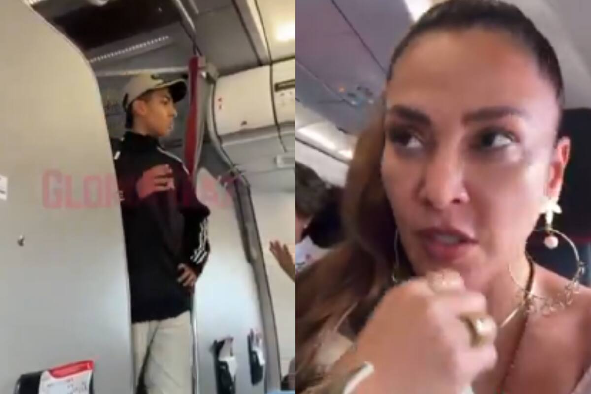 Joven generó pánico en un vuelo de Avianca. La famosa actriz Katherine Porto, quien iba en ese vuelo, contó los momentos de angustia. // Foto: captura de video.