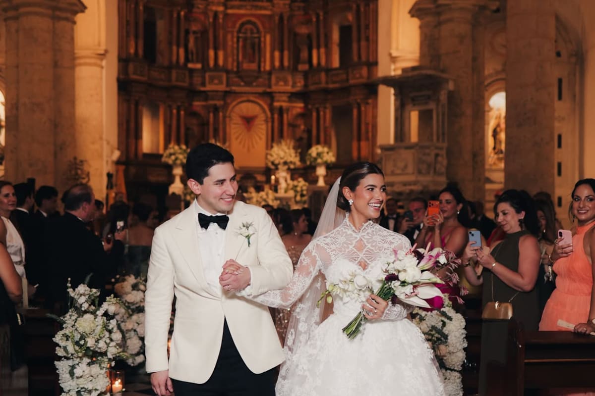 Periodista Juan Camilo Merlano se casó en Cartagena: así fue la boda en el Centro Histórico