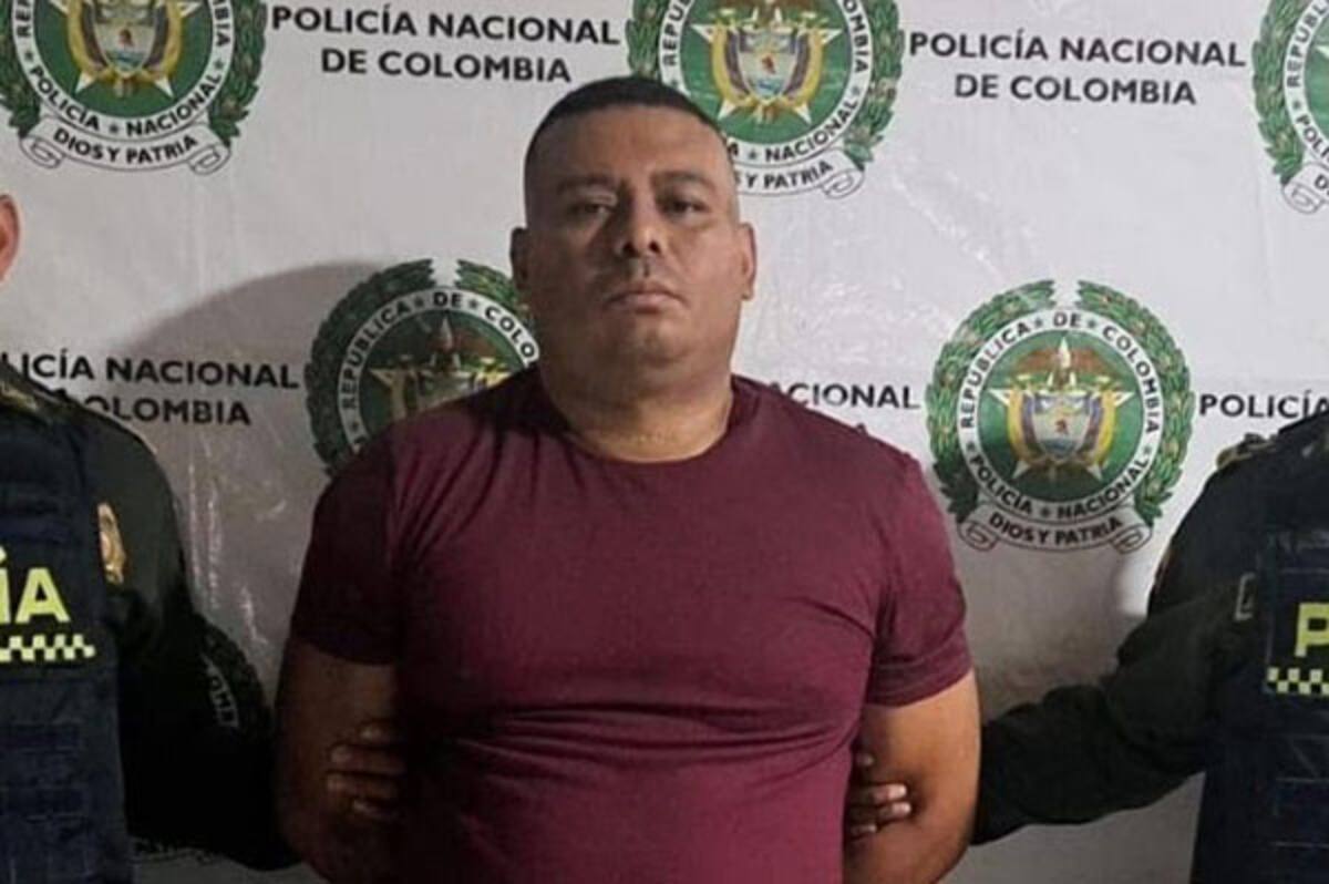 Juan Carlos Acosta, capturado por asesinar a momposino en Bogotá en 2022. //Cortesía - Policía del Magdalena