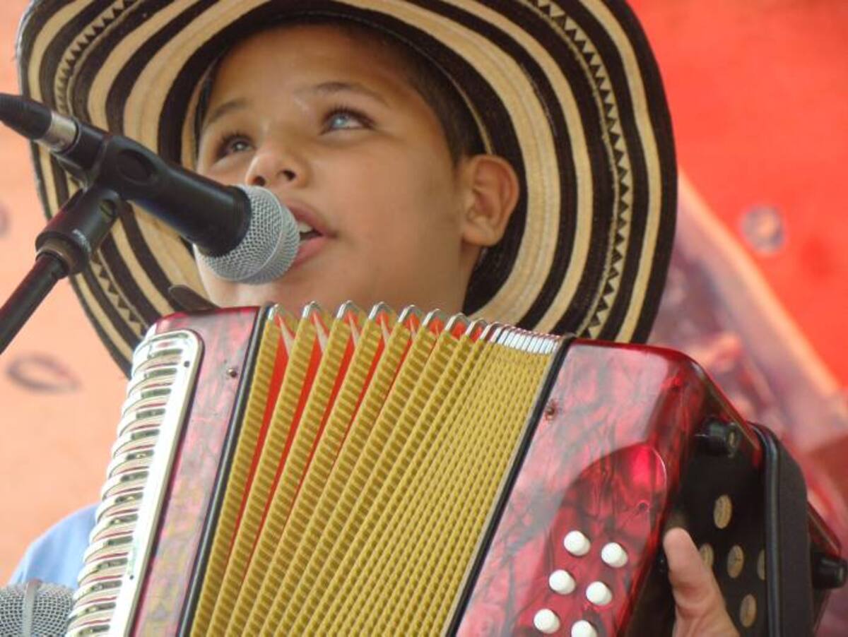 Juan David Atencia, invidente de nacimiento, es uno de los concursantes del Festival Vallenato en la categoría Infantil.