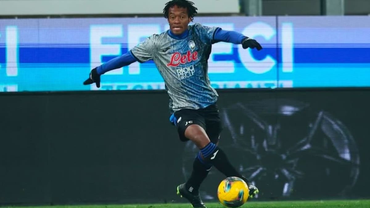 Juan Guillermo Cuadrado, mediocampista del Atalanta. //EFE