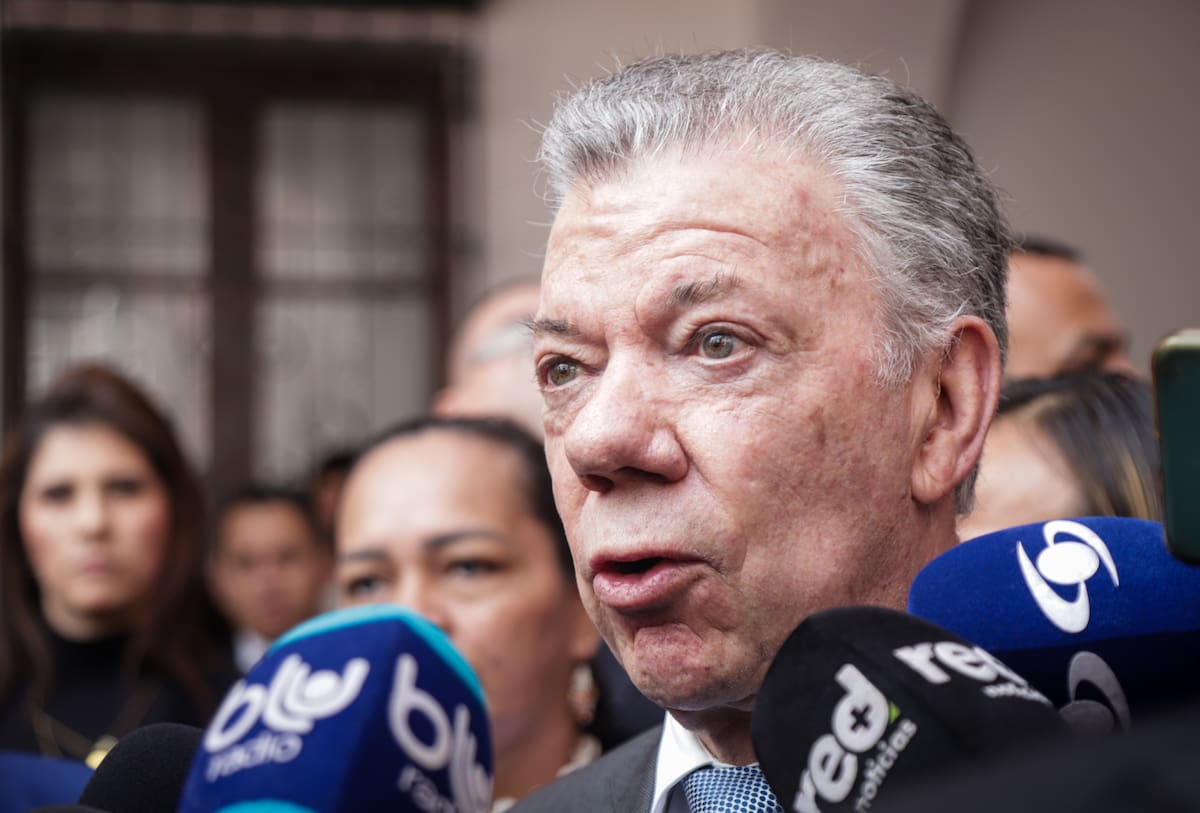 Expresidente Juan Manuel Santos lanza advertencia sobre el futuro de la JEP. // Foto: Colprensa – Catalina Olaya.
