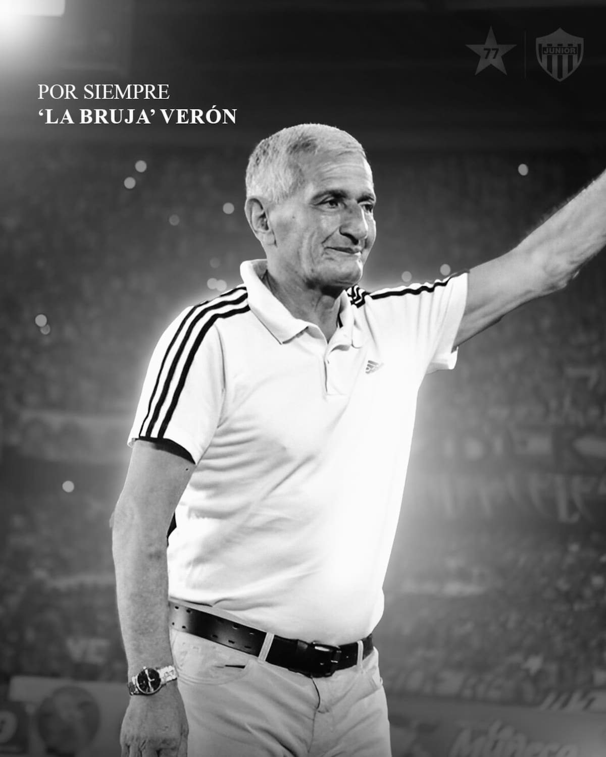 Juan Ramón 'La bruja' Verón (Q.E.P.D.), fue uno de los ídolos del Junior de Barranquilla, murió este 27 de mayo de 2025 en Argentina.//Cortesía.