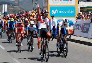 Juan Sebastián Molano gana al esprint la segunda etapa del Tour Colombia