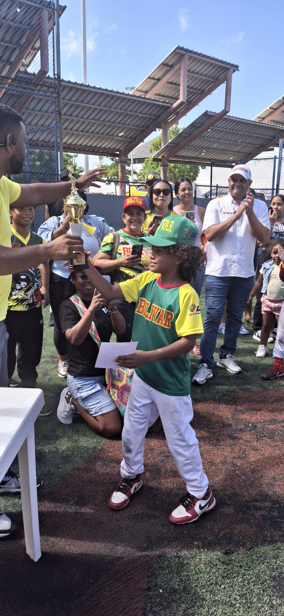 El peloterito de Bolívar JuAn Simancas fue el MVP del Torneo.//CORTESÍA NESTOR CASTELLAR