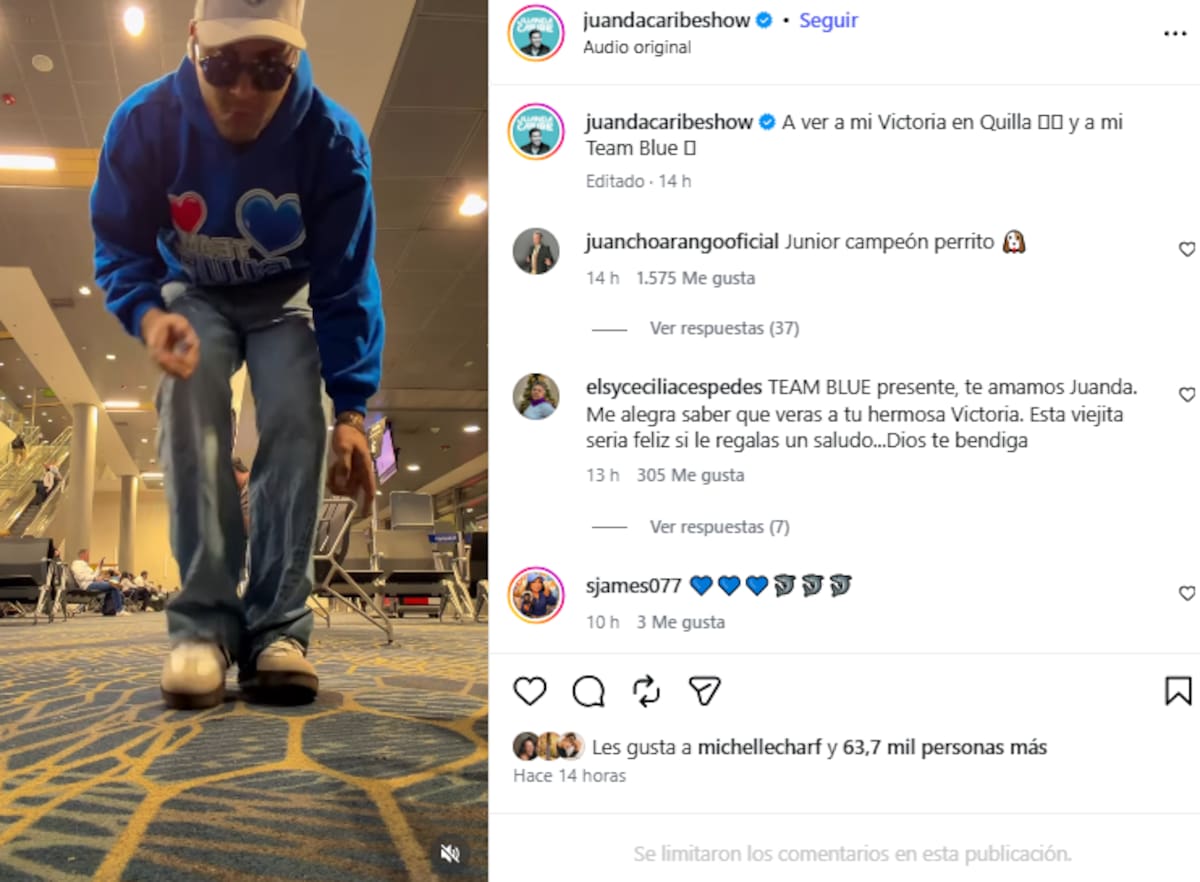 Juanda Caribe llega a Barranquilla. //Foto: IG @juandacaribeshow.