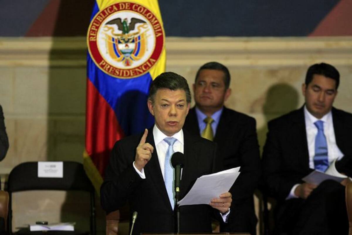 Juan Manuel Santos, presidente de la República. Colprensa
