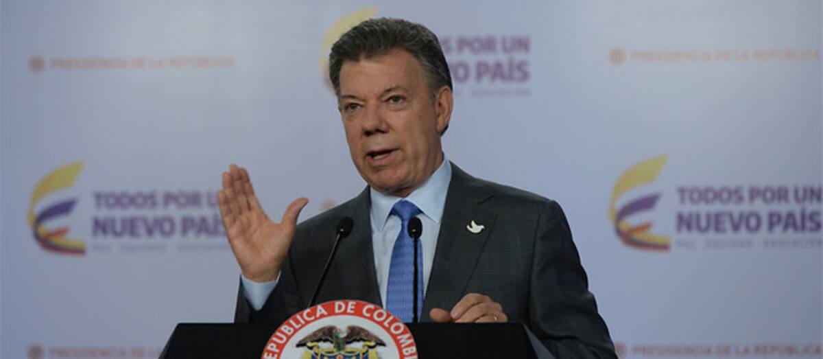 Juan Manuel Santos, presidente de Colombia. COLPRENSA