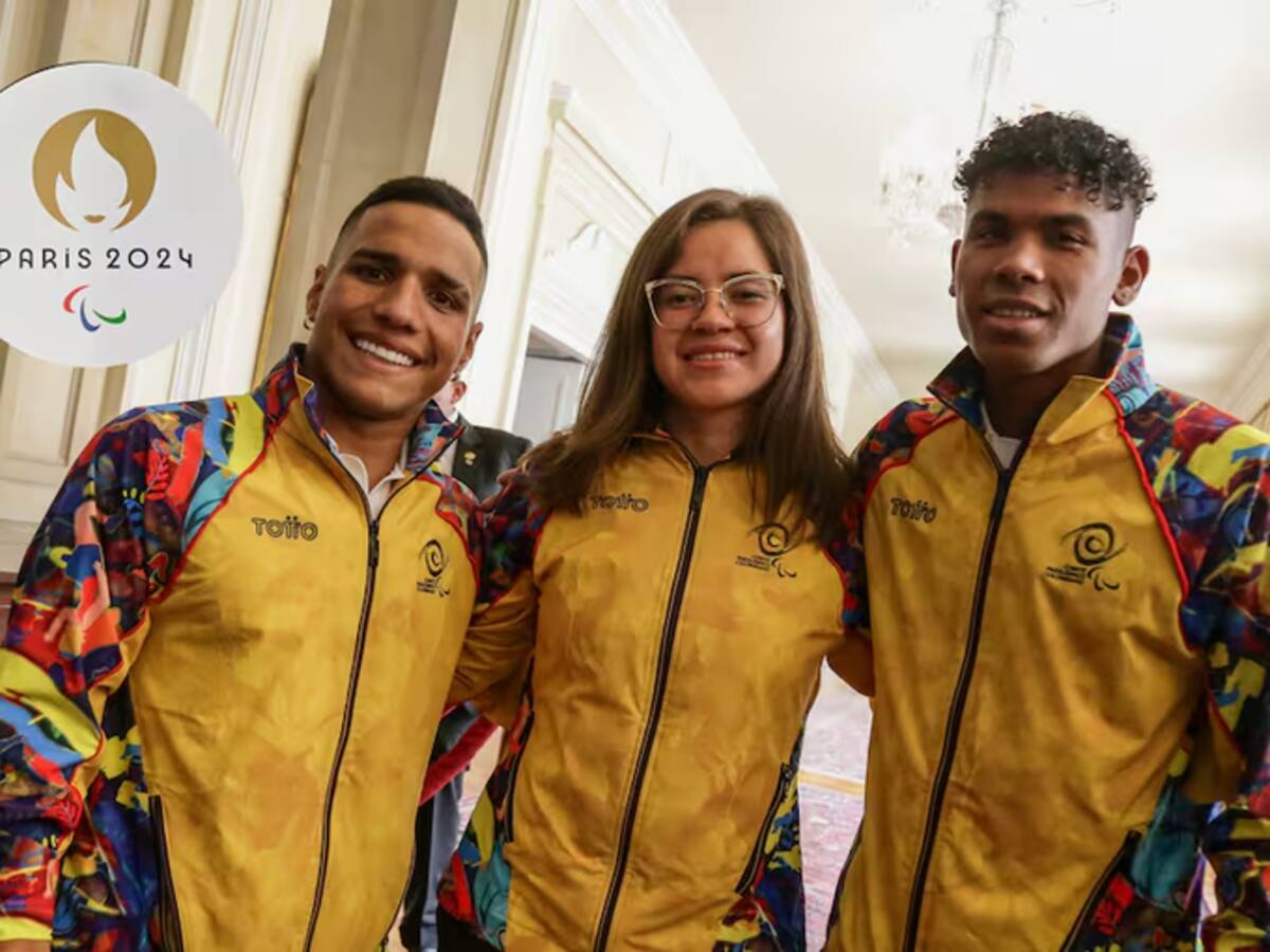 Atletas colombianos que estarán en los Juegos Paraolímpicos de París 2024.