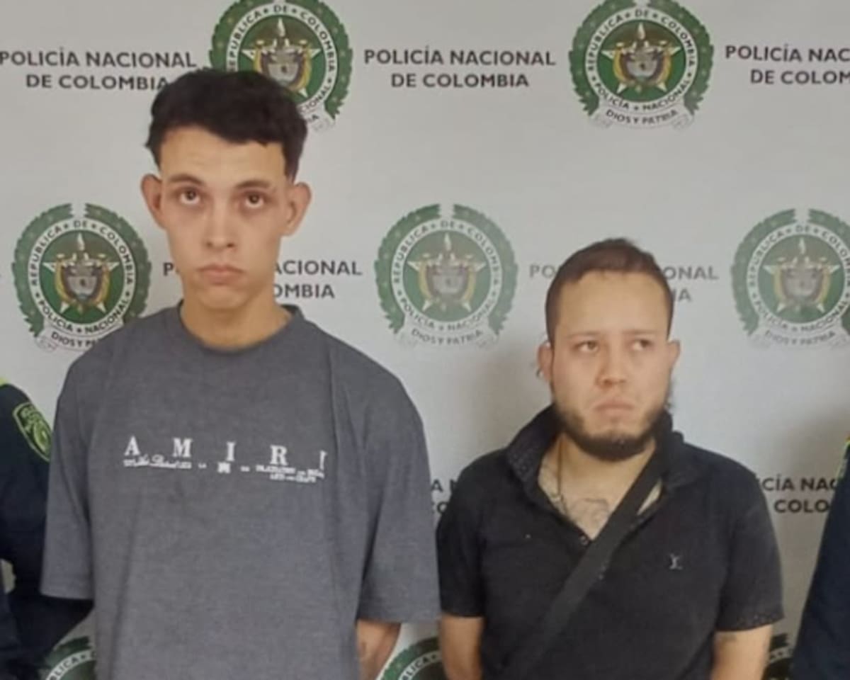 Juez ordena prisión para dos señalados de asesinar a un motociclista en Dosquebradas. // Foto: Policía Nacional