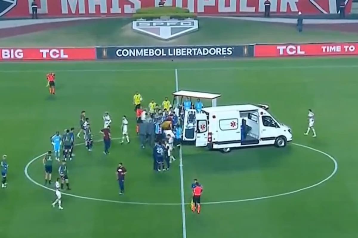 El jugador que se desmayó en pleno partido de la Copa Libertadores