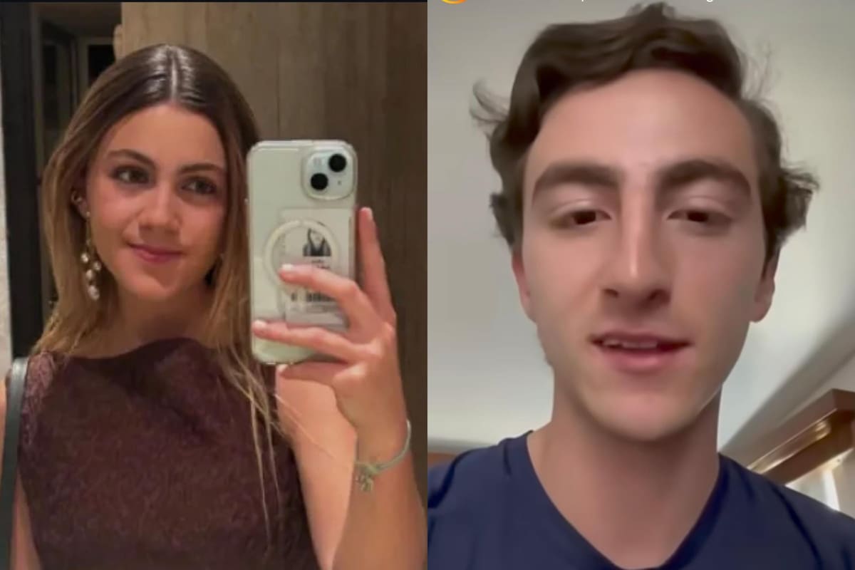 Juliana Ávila, la joven que falleció en Maratón de Medellín, era la novia de Julián Restrepo, hijo del vicepresidente de la República, José Manuel Abondano. // capturas de pantalla - Redes sociales.