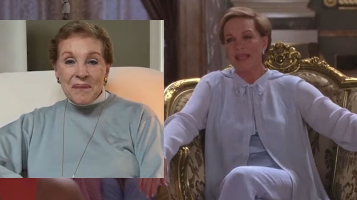Julie Andrews, la actriz de El diario de la princesa. // Captura de videos