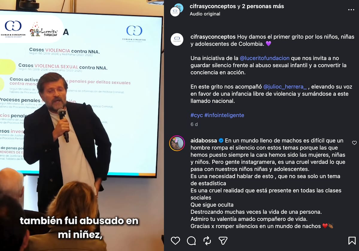Julio César Herrera revela que fue víctima de abuso sexual en su adolescencia. //Foto: IG @julioc_herrera_.